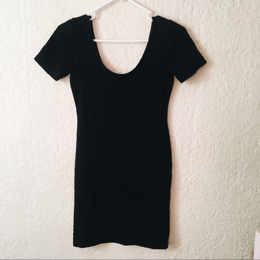 Black Off The Shoulder Mini Dress